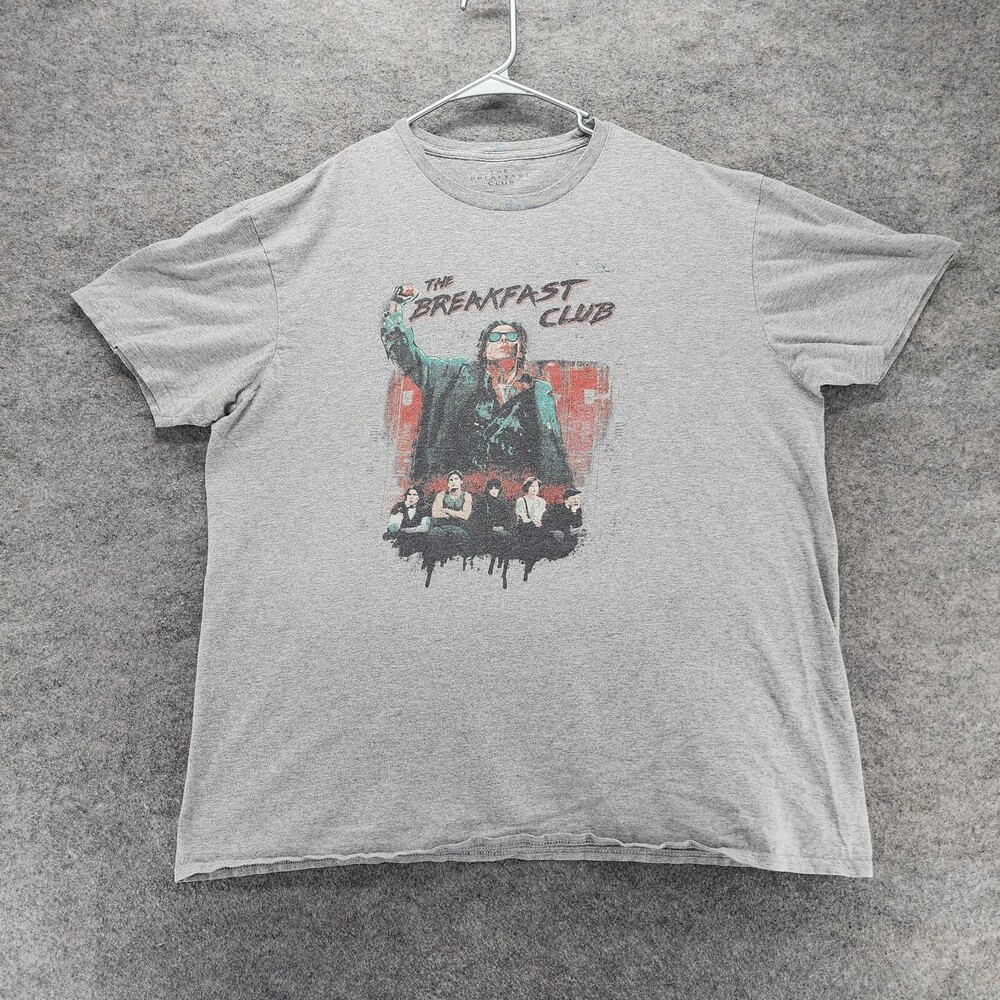 The Breakfast Club Shirt Womens XL Short Sleeve Gray